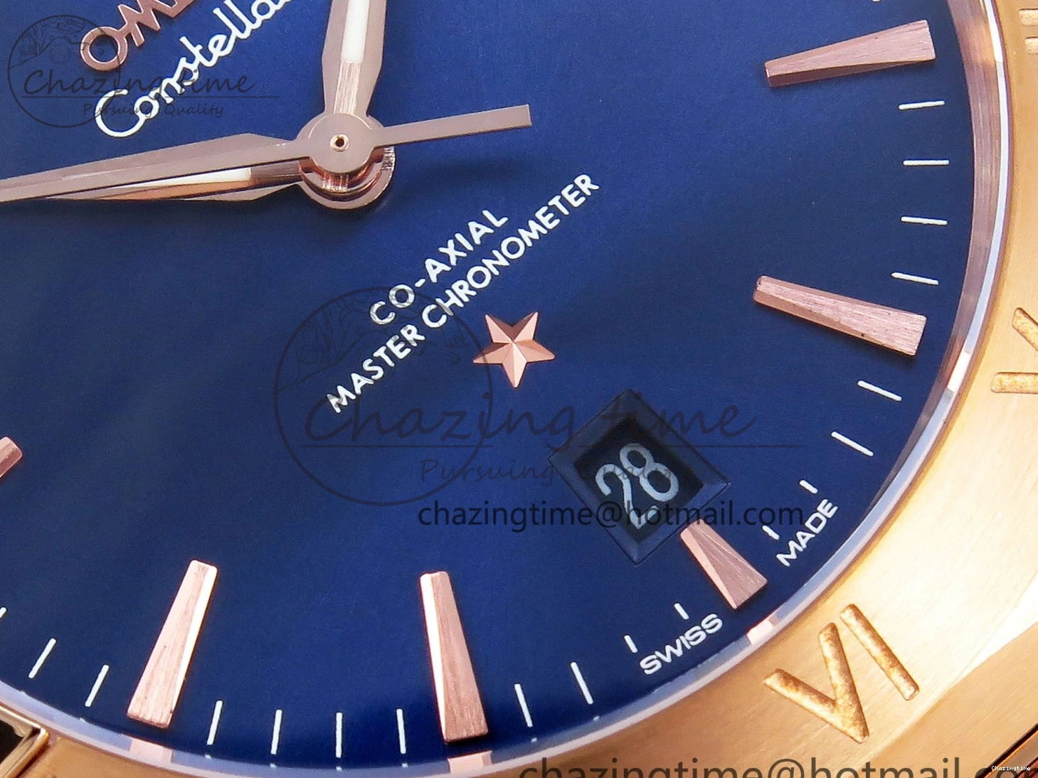 0327 Constellation 39mm RG ASWF 1:1 Best Edition Blue Dial on RG Bracelet A Practical 7778
